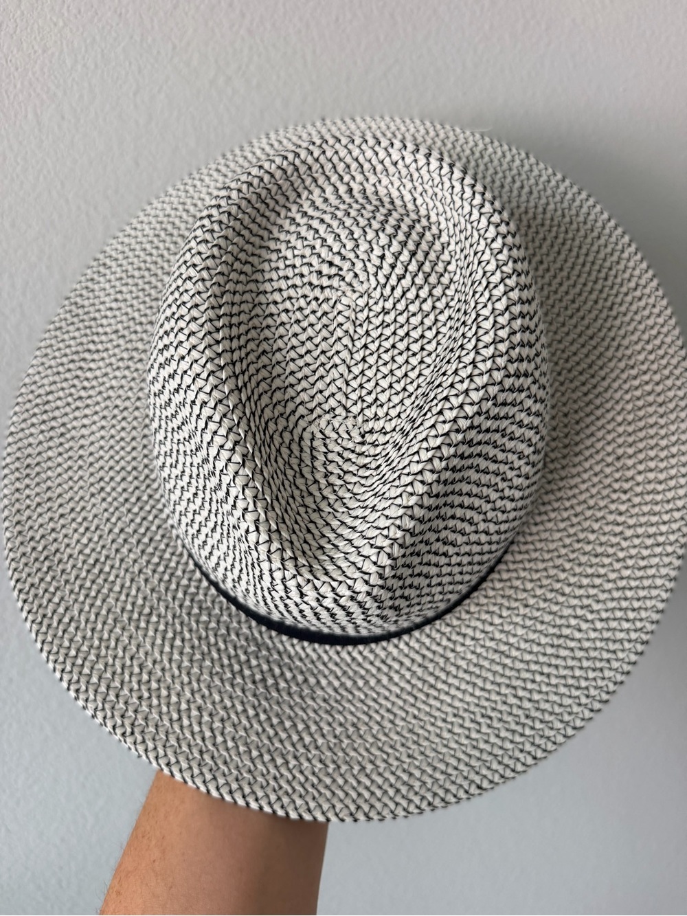 Wallaroo Charlie Wide Brim Fedora Sun Hat Packable Ivory Black Boho Resort Vacay - Picture 6 of 11